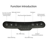 Enceintes sans fil SODLK S1615 PRO 500W avec basses profondes, son stéréo, caisson de basses avec éclairage RVB, prise en charge USB/AUX/Mic-in/HDMI/TWS