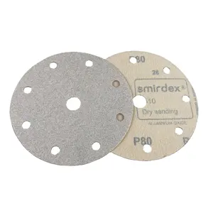 Smirdex 510 5'' Sanding Disc Aluminium Oxide White Smirdex Sanding Paper Smirdex Abrasive Sanding Disc