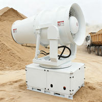 Canon à brouillard haute pression 80M, 500L, entièrement automatique, électrique, contrôlé par PLC, pour la suppression de la poussière, pulvérisateur d'eau pour carrières et mines