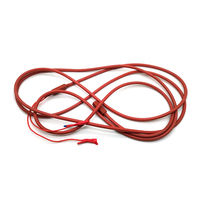 Fil chauffant flexible de 7mm de largeur en silicone conducteur en cuivre étamé fibre de carbone et câble électrique en caoutchouc de silicone