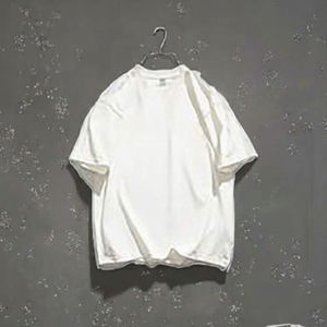 Camiseta de Verano para Hombre, Estilo Jersey, Casual, Lisa, Teñida, de Manga Corta, Holgada, Ecológica, 100% Algodón, Estilo Hip-Hop - Product Image 3