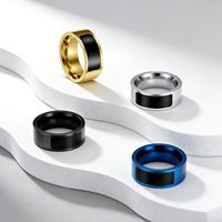 Bague Intelligente NFC en Acier Inoxydable NTAG213 Unisexe, Dispositif Portable pour Smartphone, Bande de Doigt, Contrôle d'Accès Numérique, Bijou