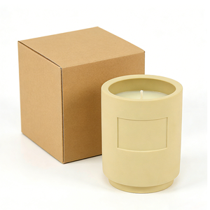 Portavelas Redondo de Cerámica con Superficie Mate y Logotipo Personalizado de Lujo para Decoración del Hogar - Product Image 2