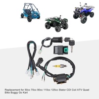 GOOFIT — Kit reconstructible, harnais de câblage CDI, bougie d'allumage pour ATV, Quad, Buggy, Go Kart, 50cc, 70cc, 90cc, 110cc et 125cc