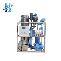Machine à glaçons tubulaires à prix abordable pour usage commercial et industriel, machine à glaçons tubulaires à refroidissement par eau, capacité 1T, pour la restauration de fruits de mer