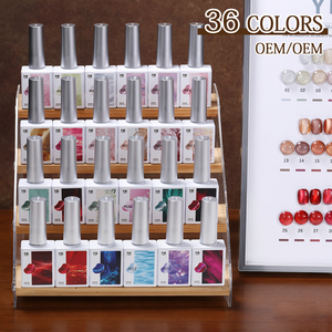 Zrkgel ชุดเจลทาเล็บแบบมืออาชีพ36สีชุดเจลทาเล็บพร้อมไฟ LED UV ประกายแม่เหล็กพร้อม TPO Hema ฟรี - Product Image 4