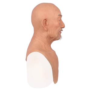 Máscara Facial Realista de Hombre Mayor para <span class=keywords><strong>Disfraz</strong></span> de Halloween 2026, Accesorios de Disfraces, Máscara de Silicona Realista para Fiestas - Product Image 3