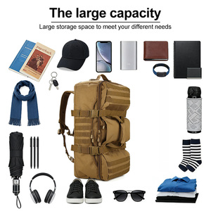 Mochila de Senderismo con Gran Capacidad, Sistema de Ventilación, Convertible a Bandolera, <span class=keywords><strong>para</strong></span> Caza, Táctica, Viajes y <span class=keywords><strong>Montaña</strong></span> - Product Image 4