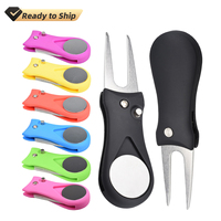 Fourche de réparation de gazon pliable en acier inoxydable Henry Pop, outil pliable personnalisé à un clic, accessoires de réparation de pitch de golf sur mesure