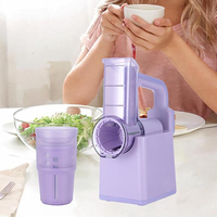 Kit de coupe-légumes électrique sans fil, râpe à fromage, trancheuse, 3 lames interchangeables, fonctionnement automatique, acier inoxydable