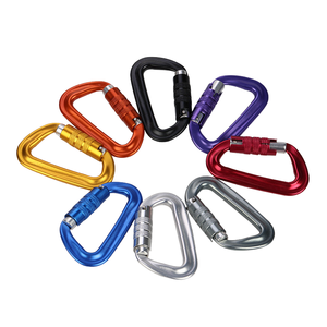 Custom CE Certified O-Type <b>Snap</b> <b>Hook</b> Carabiner Made of Aluminum7075 with Black Finish for Automotive Industry - Product Image 1