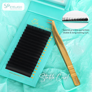 Extensions de cils en cachemire SP EYELASH, cils volumineux, cils noirs mats, cils en velours, individuels, 0,05 0,07 mm, plateaux d'extensions de cils - Product Image 2