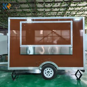 Camions de restauration mobiles à vendre : Churros, Momo, Remorque de cuisine professionnelle en acier inoxydable, <span class=keywords><strong>Camion</strong></span> de cuisine compact - Product Image 1