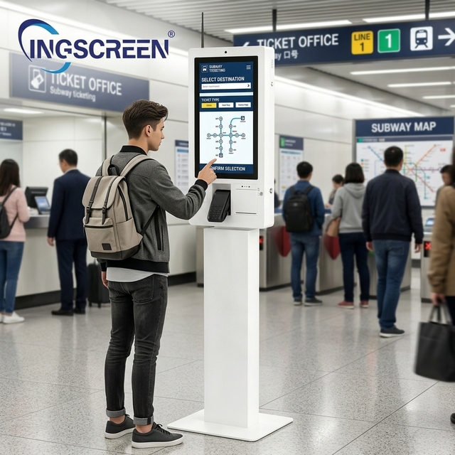 INGSCREEN Customizable Self Service Kiosk with Multiple Mounting Options Branding Surfaces SDK Enabled Printer
