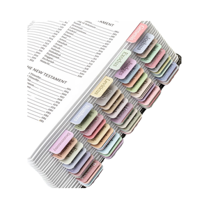 Onglets de <span class=keywords><strong>Bible</strong></span> personnalisés en vinyle imperméable pour l'<span class=keywords><strong>Ancien</strong></span> <span class=keywords><strong>et</strong></span> le <span class=keywords><strong>Nouveau</strong></span> <span class=keywords><strong>Testament</strong></span>, cadeau chrétien avec 66 onglets - Product Image 5