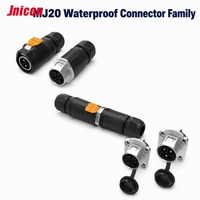 Connecteur hybride MJ20 étanche 2 3 4 5 8 broches mâle/femelle à montage sur panneau pour alimentation et signal, idéal pour la conversion de camping-cars et fourgonnettes.
