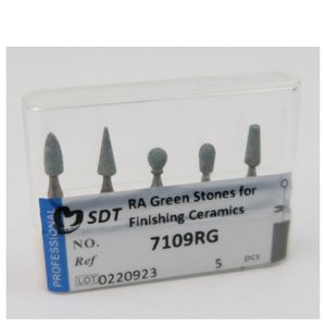 Dental RA Green Stones Cerámica Acabado Bur Piedra de pulido rotativa de baja velocidad - Product Image 5