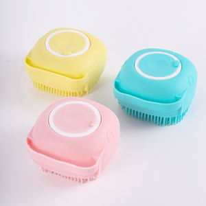 Baño <span class=keywords><strong>para</strong></span> mascotas Cepillo de silicona Cachorro Perro grande Gato Masaje Guantes suaves Baño Suministros de champú <span class=keywords><strong>para</strong></span> mascotas - Product Image 6