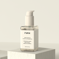 Pompe de presse bouteille de lotion pour le visage forme carrée en plastique PET 120ml bouteille de fond de teint de maquillage pour emballage de soins de la peau cosmétique