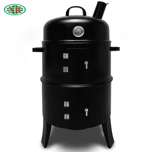 16 Inch 3 Trong 1 Multi-fuctions BBQ Smoker Than Dọc Grill