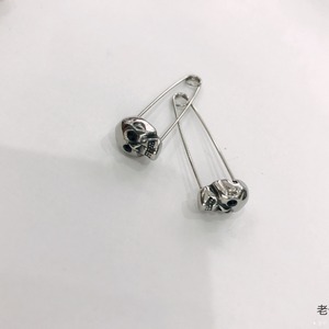 yunnique Skeleton Skull <b>Stud</b> Earrings Tibetan <b>Silver</b> Titanium Steel Party Fashion Jewelry - Product Image 5