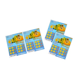 Fournisseur de cartes à gratter personnalisées pour billets de loterie à grand prix, impression numérique sur papier - Product Image 6