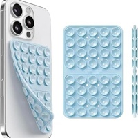 Coque de téléphone à ventouse double face en silicone, design tendance, ventouses multiples puissantes, support vidéo selfie OLED, découpe personnalisée