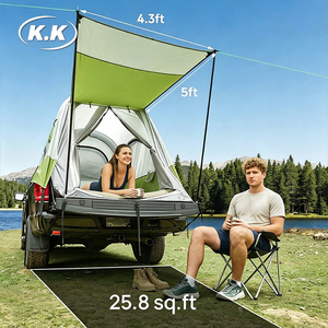Tente de <span class=keywords><strong>camping</strong></span> <span class=keywords><strong>gonflable</strong></span> Kawagebo Kamp (KK) en TPU à colonnes d'air pour pick-up, 5,5 - 5,8 pieds, tente de coffre de voiture avec auvent - Product Image 4