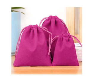 Bolsa de Terciopelo con Base de Seda, Bolsa de Franela con Cordón, Bolsa de Regalo Personalizada para Joyería, Bolsa de Terciopelo con Logotipo Personalizado para Joyas - Product Image 1
