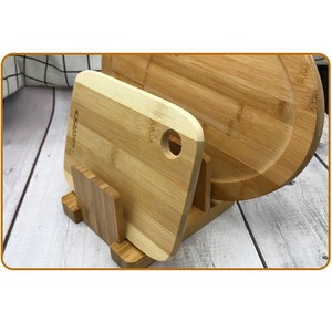 Bamboo Cutting Board <b>Rack</b> Square Kitchen Storage Shelf For <b>Dish</b> And Bowl Upright Draining <b>Rack</b> - Product Image 2