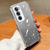 Étui de téléphone en TPU souple avec protection brillante et paillettes de luxe pour OPPO Reno 12 Pro 5G Reno11F 10 Pro 8T