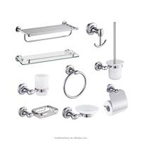 Accessoire de salle de bain pour hôtel Ensemble de toilette de luxe en or rose Raccords de plomberie Accessoires de quincaillerie de salle de bain