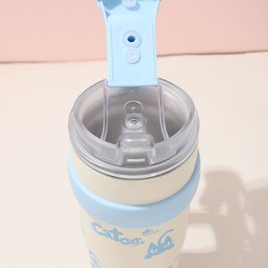 DD4361 Gobelet isotherme portable en acier inoxydable de 40 oz, tasse thermos géante à double paroi avec isolation sous vide, couvercle anti-fuite et poignée, 12-24h - Product Image 3