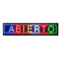 Letrero LED Programable a Todo Color con Texto Desplazable, Tablero de Visualización LED para Ventanas Interiores, Tablero de Mensajes LED para Publicidad en Tiendas
