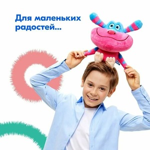 Nouveau produit - Ozzy, adorable poupée de dessin animé <span class=keywords><strong>russe</strong></span>, jouet en peluche à oreilles bleues, coton PP, 31 cm-50 cm, pour enfants - Product Image 4
