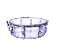 Têtes de tambour en PVC pour tambour à main de marche, personnalisables avec logo, en acrylique, cavité transparente de 10 mm d'épaisseur, vente en gros usine