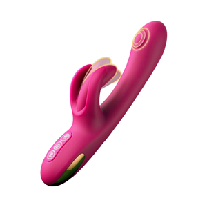 Vibratore da donna a doppia modalità G Spot coniglio 10 Flapping dito anale Dildo giocattoli sessuali per adulti con stimolatore clitorideo - Product Image 1