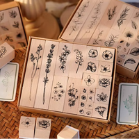 Vente en gros de tampons créatifs rétro auto-encreurs pour scrapbooking et fabrication de cartes - Jouet pour enfants en bois