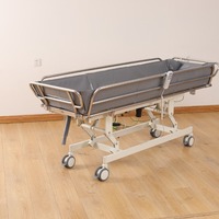 Lit de douche inclinable électrique pour douche Vichy, dispositif d'assistance hospitalière, lit de massage avec roues mobiles