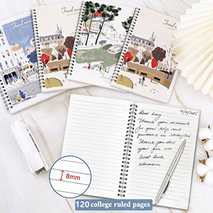 Carnet ligné grand format Foska A5 B5, 120 pages, papier épais 70 g/m², pour l'école, les études, la prise de notes, le travail de bureau, les voyages - Product Image 2