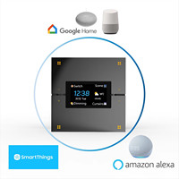 Nouveau Panneau de Scène Tuya Zigbee 8 Boutons pour Contrôle Électrique de Climatisation, Variateur d'Éclairage, Assortiment de Couleurs et Rideaux