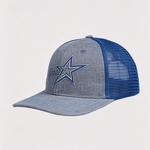 Gorra Trucker Unisex de Malla Casual con Parche de Cuero Personalizado, Estilo Algodón de 6 Paneles, de Alta Calidad, con Logotipo, Diseño ODM - Product Image 3