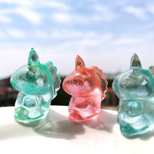 CHENXI Transparent Jelly Unicorn <b>Squeeze</b> Toy with Silicone Maltose Filled Stress <b>Ball</b> 2.9x4cm Anxiety Relief Pinch Squishy Toy - Product Image 5