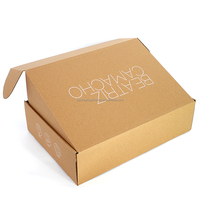 Carton ondulé imprimé avec logo personnalisé découpé à l'emporte-pièce pliable enveloppe kraft boîte d'abonnement emballage en papier pour produits envois postaux