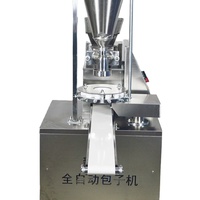 Entièrement Automatique Baozi Pain Farci à la vapeur Ligne de Production Momo Remplissage Faisant La Machine