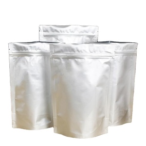 Sacs Doypack de qualité alimentaire thermoscellables à fermeture éclair en aluminium Mylar avec encoche de déchirement, noir mat, format 1723+4, lot de sacs Fellow - Product Image 1