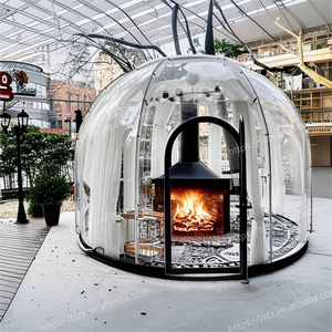 China Designs Bubble Dome Room Hôtel préfabriqué de luxe <span class=keywords><strong>D</strong></span>ôme extérieur en polycarbonate en verre Maison Glamping pour l'<span class=keywords><strong>hiver</strong></span> - Product Image 1