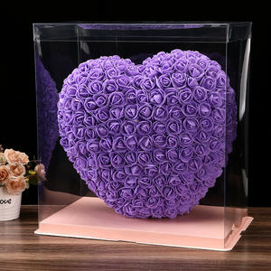 Boîte à roses pour cadeau, fleur éternelle en mousse, cœur de pêche, cadeau pour petite amie, <span class=keywords><strong>520</strong></span>, Saint-Valentin, mariage, anniversaire, Saint-Valentin - Product Image 4