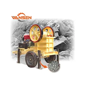 small durable pe150x250 mobile jaw crusher for the stone rock