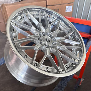 2 टुकड़ा जाली ब्रश पॉलिश 5x120 5x112 5x114.3 18 19 20 21 22 इंच का व्हील - Product Image 5